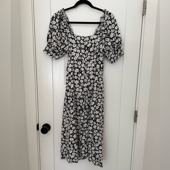 Who What Wear Linen Blend Midi Dress - Picture 7 of 12